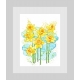 Spring Daffodils Modern Watercolor Art Print